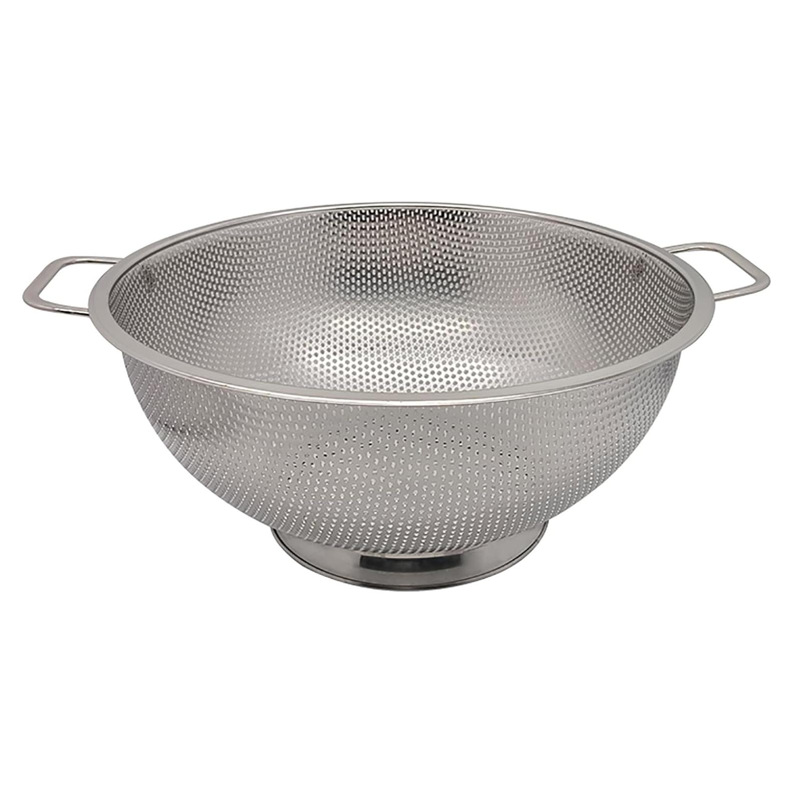 Colador Grande de Acero Inoxidable Fox Run 5 Cuartos 28 cm