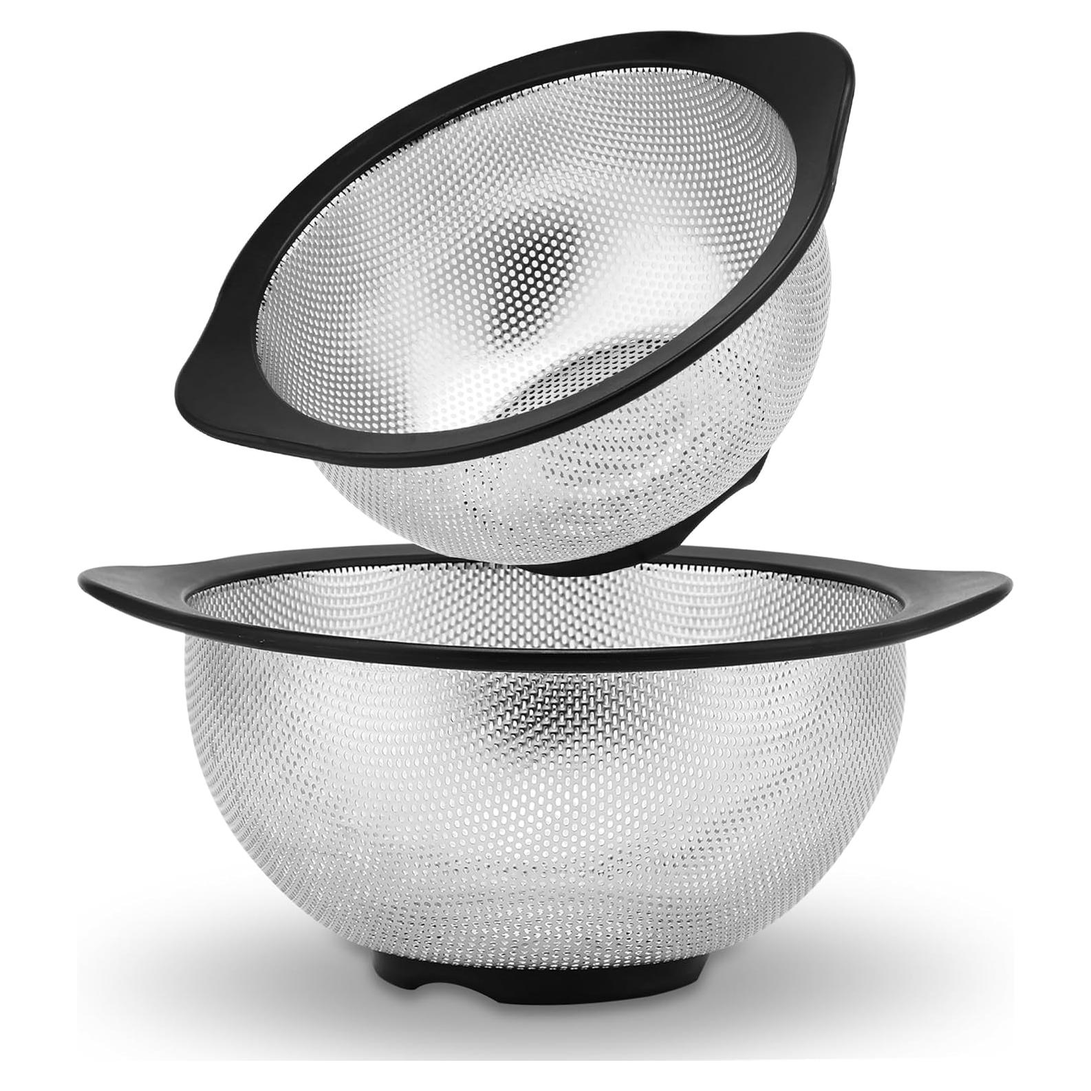 Juego de Coladores de Acero Inoxidable Rorence 2.37L y 4.07L