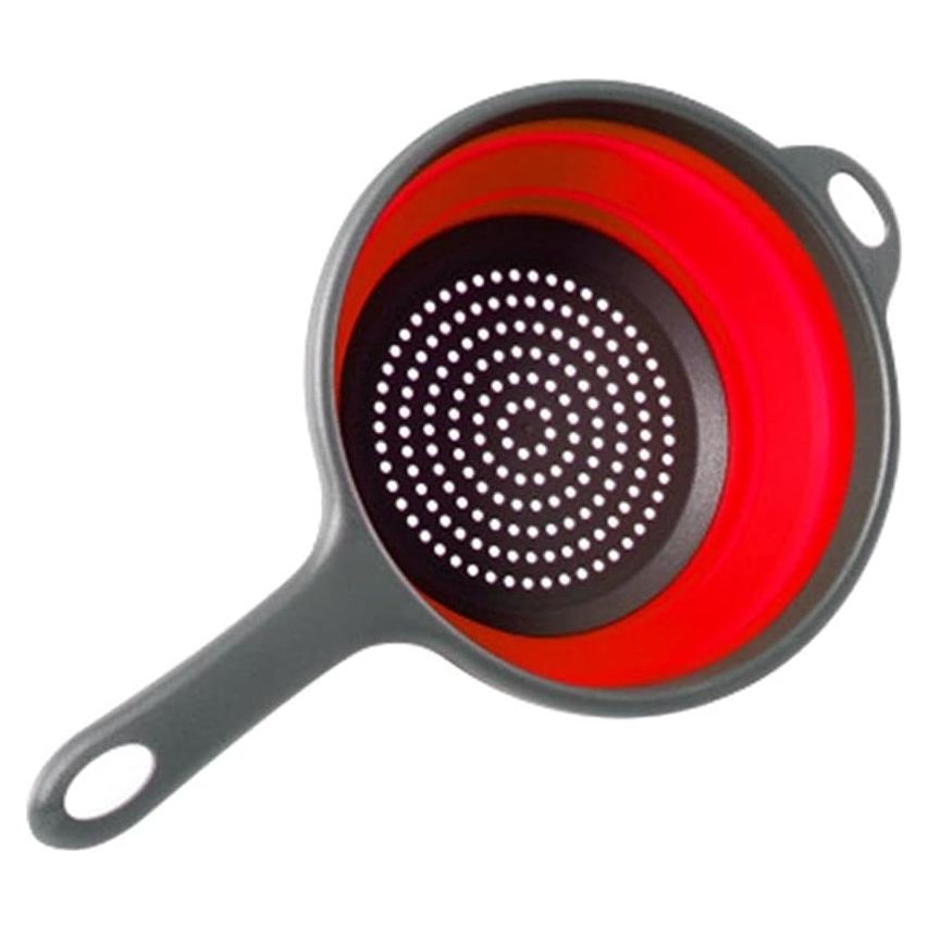 Colador Plegable de Silicona Vctitil 30x20cm Rojo