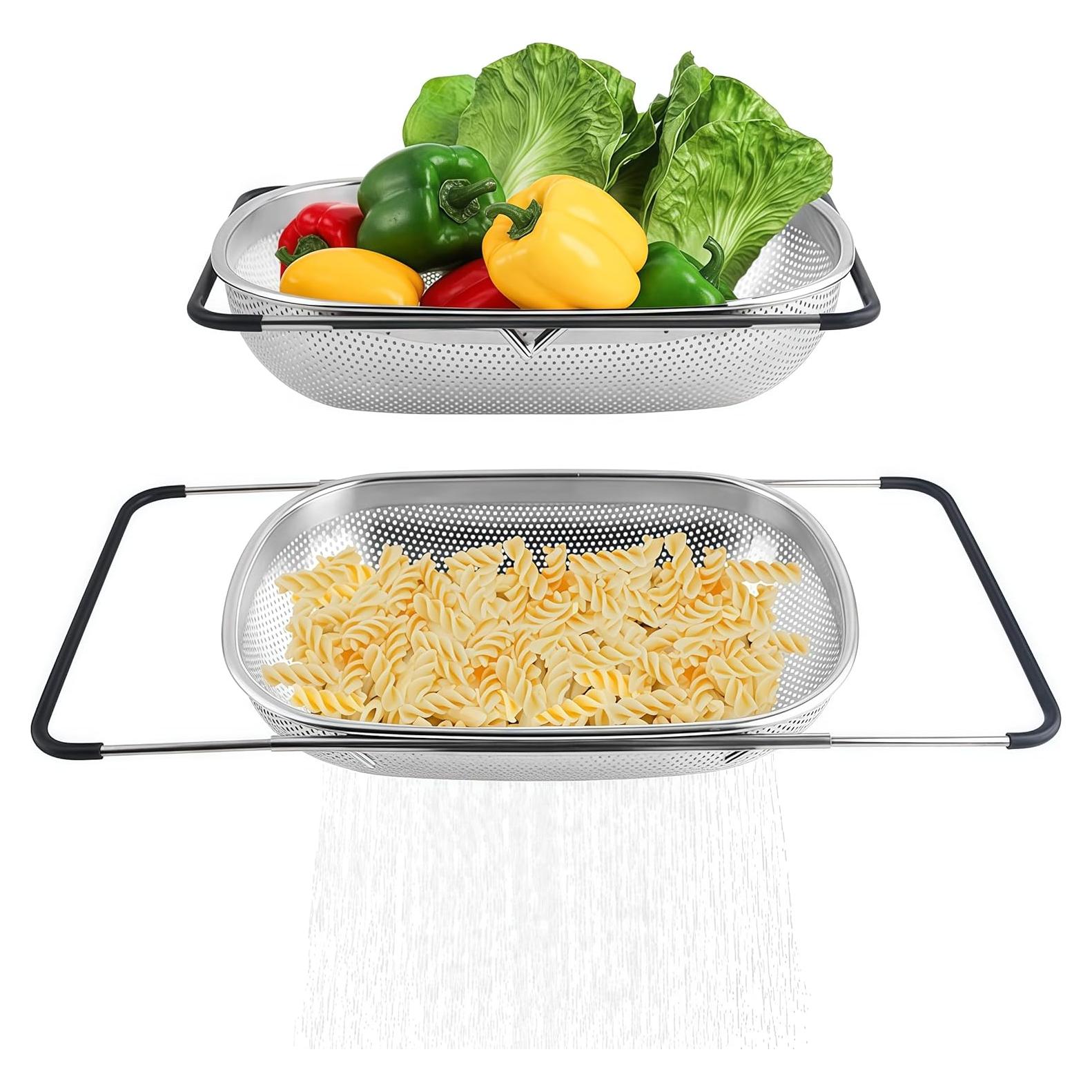 Colador de Acero Inoxidable DOPMEP 5 Cuartos Ajustable