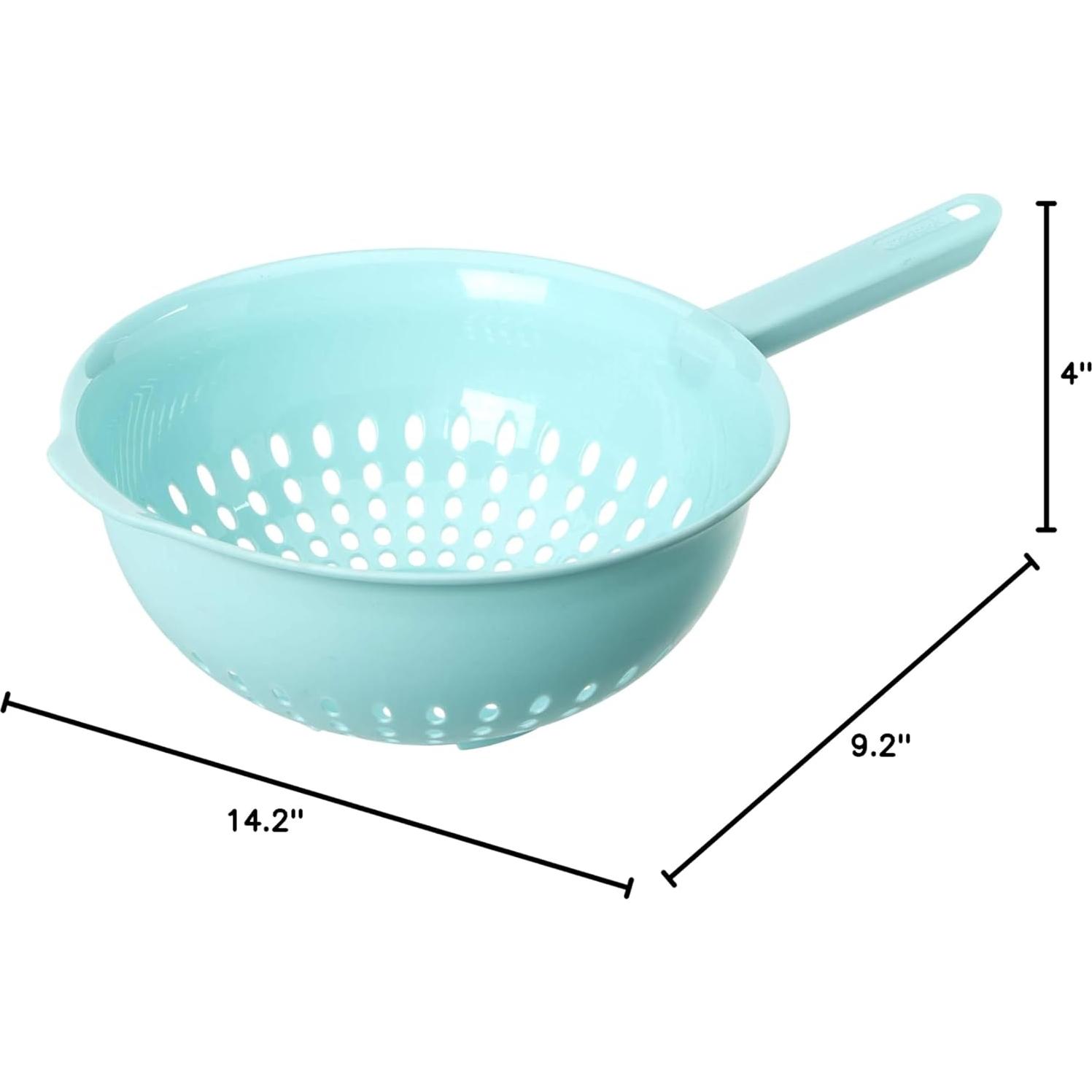 Colador GoodCook 3qt Verde Azulado de Plástico