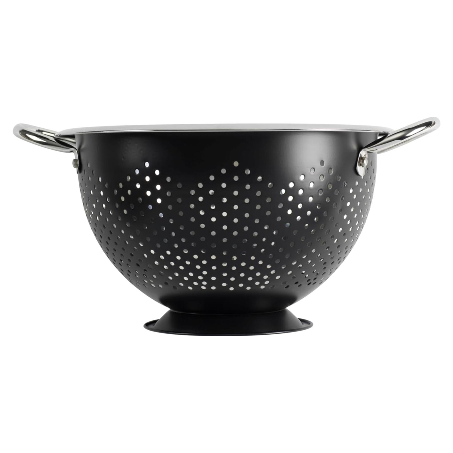 Colador Gourmet GoodCook 4.73L Acero Inoxidable Negro