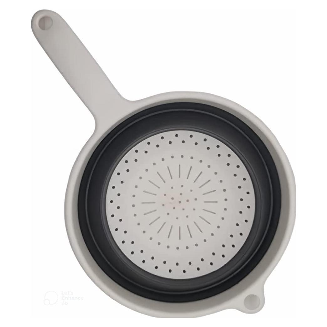 Colador de Cocina Colapsable Handy Housewares 20 cm Blanco