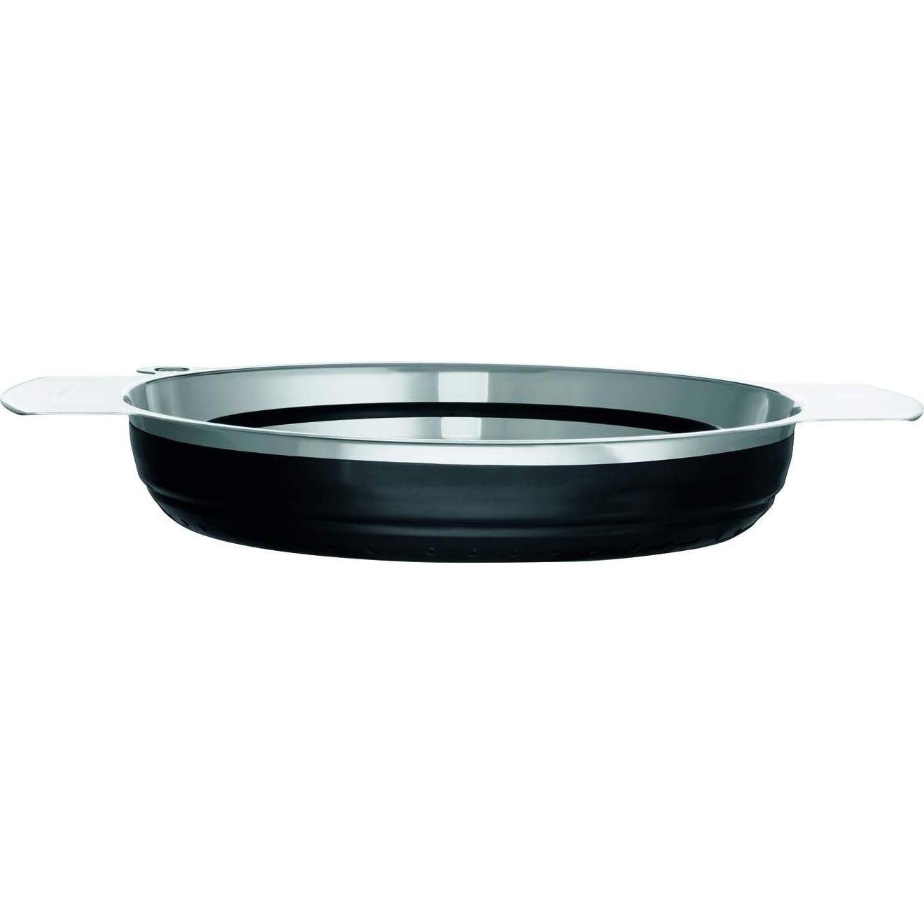 Colador Plegable Rösle de Acero Inoxidable 25.4 cm Negro