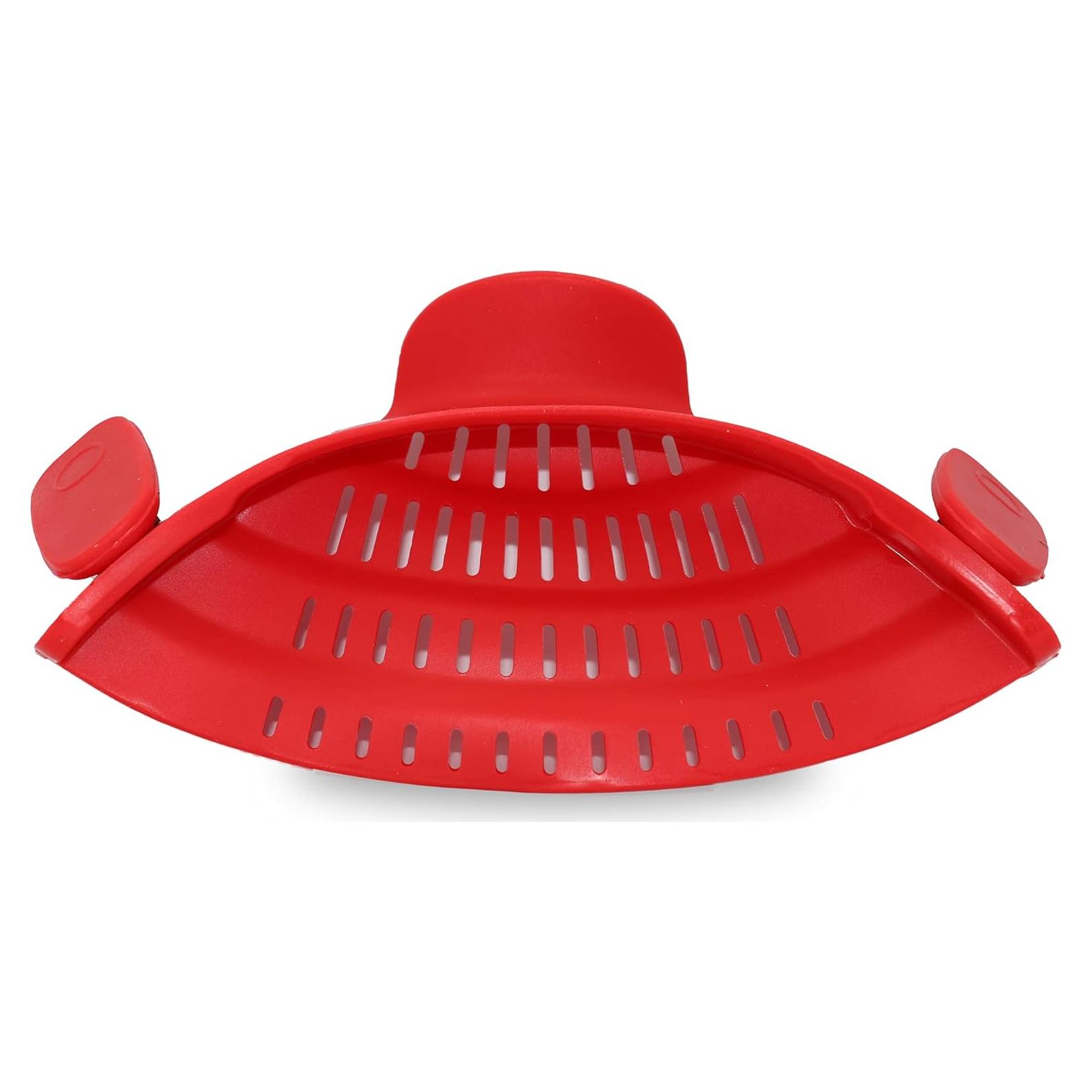 Colador de Silicona Clip en Olla Colección Cheer Rojo 198g