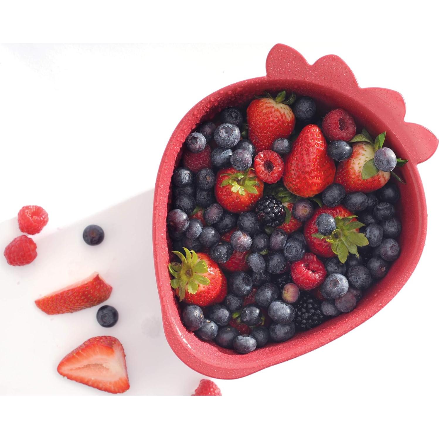 Colador Mini Norpro 4 Tazas Rojo - Drenaje Eficiente