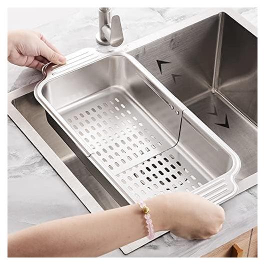 Colador Retráctil de Acero Inoxidable ZDRongZhen 33.4-43.2 cm