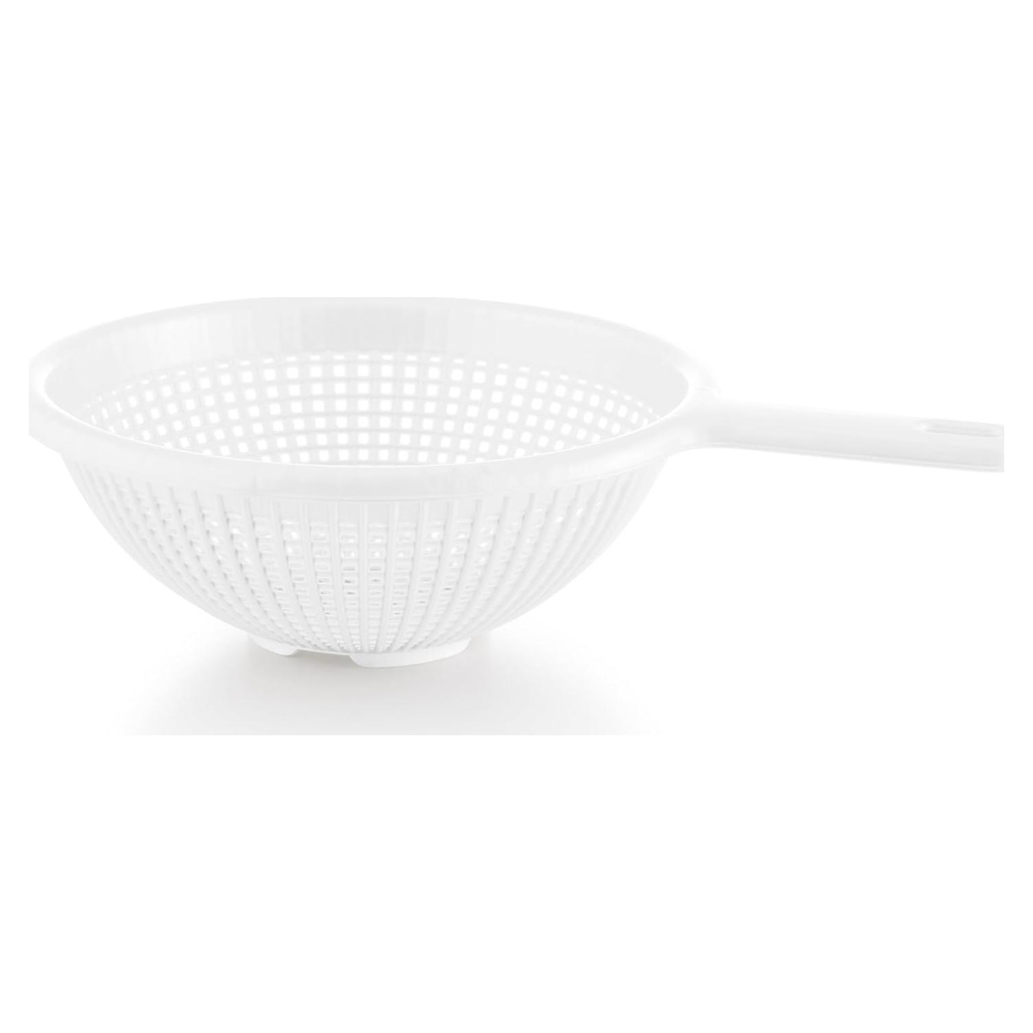 Colador de Plástico YBM Home 21.6 cm Blanco - Apto Lavavajillas