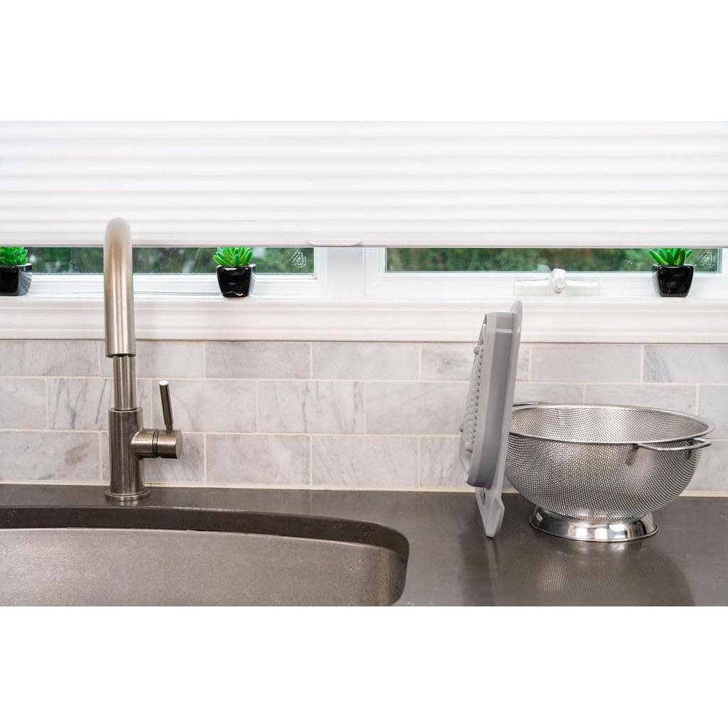 Colador Plegable Food Flex 3.3L para Fregadero Esquina Gris