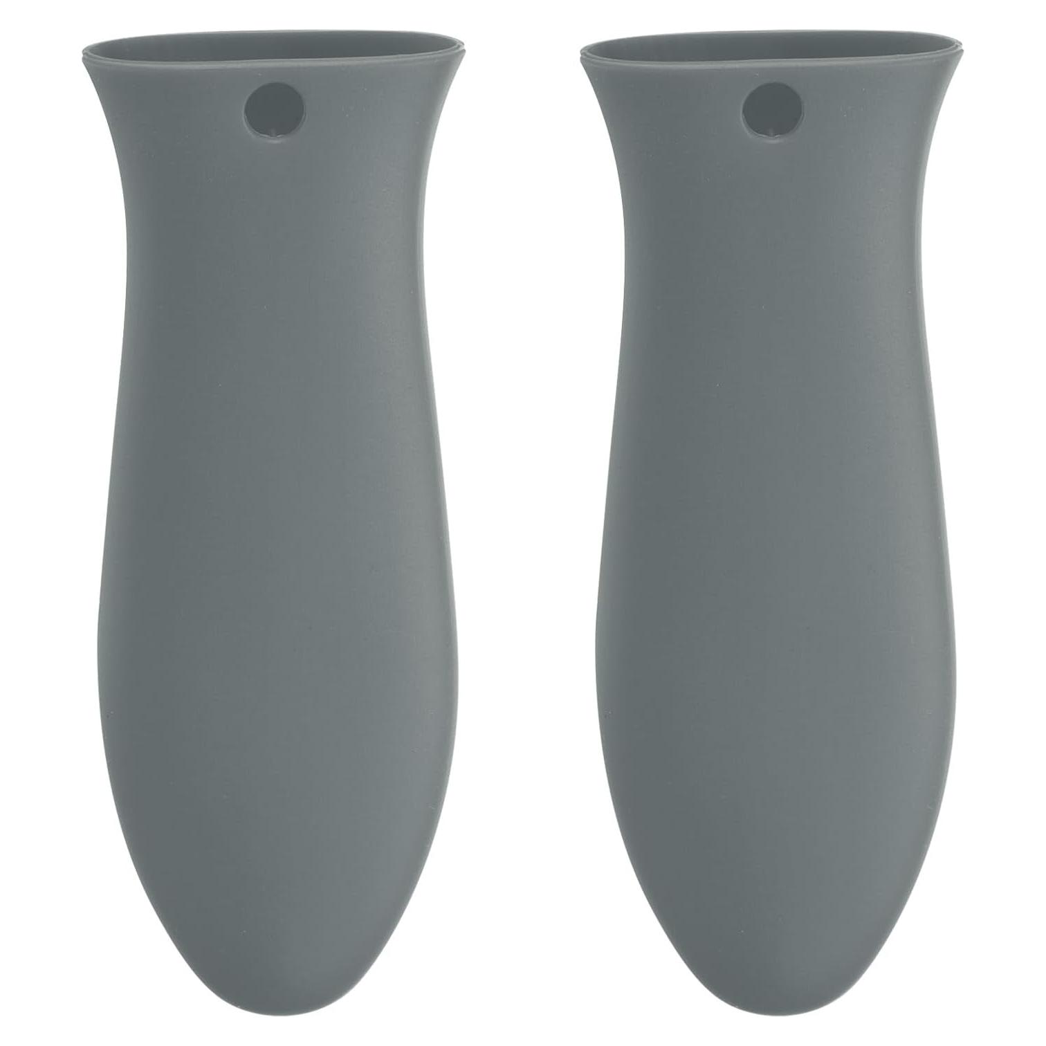Fundas de Mango de Silicona uxcell 2 Piezas Gris 14cm