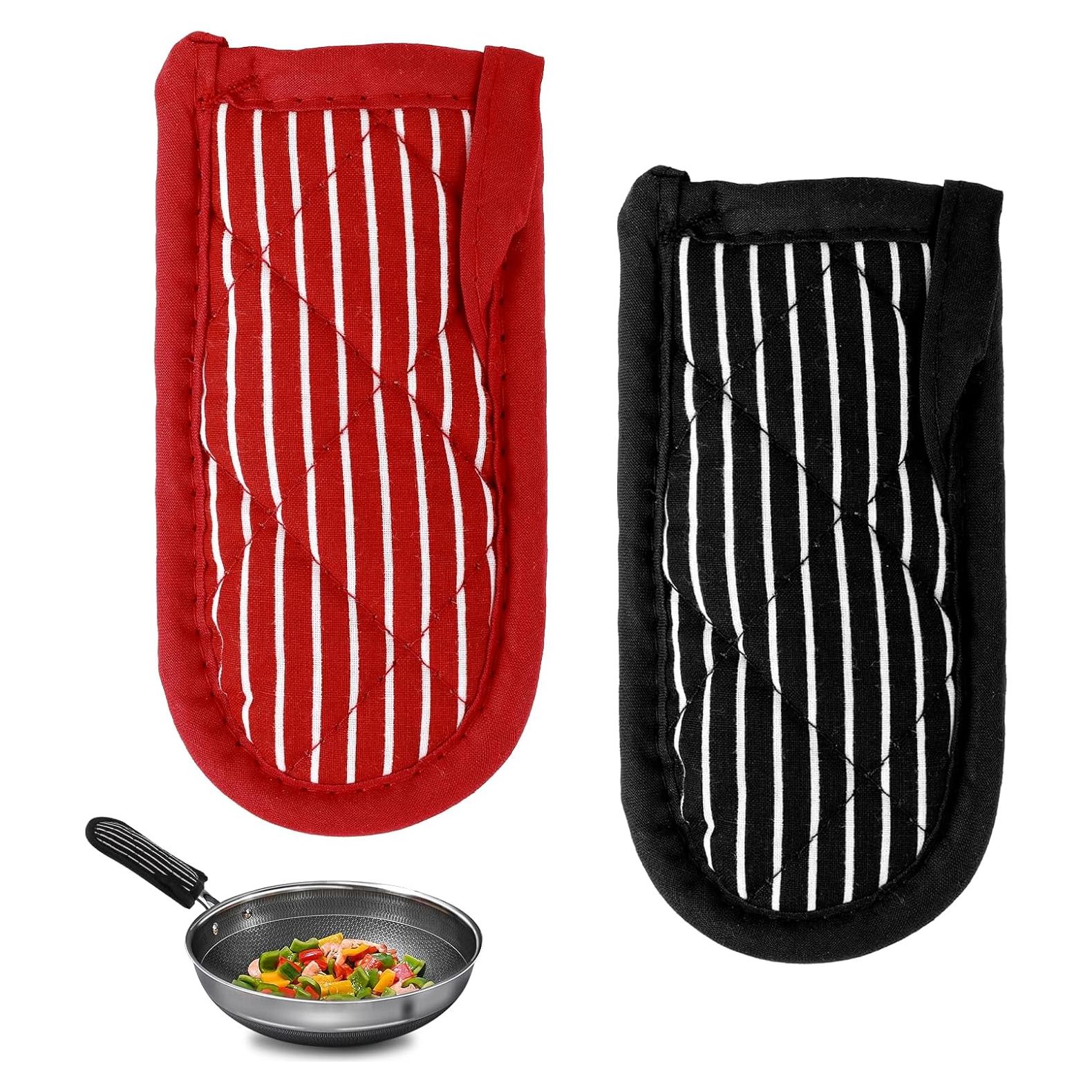 Fundas para Mangos de Sartén de Hierro Fundido QfwdfcTrenz - 2 Pcs Antideslizantes y Resistentes al Calor