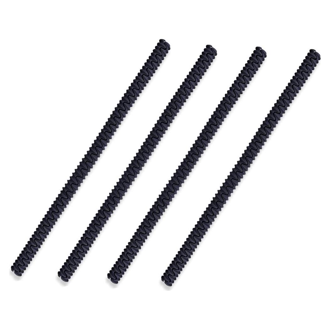 4 Protectores de Borde de Rejilla de Horno Silicona Negra