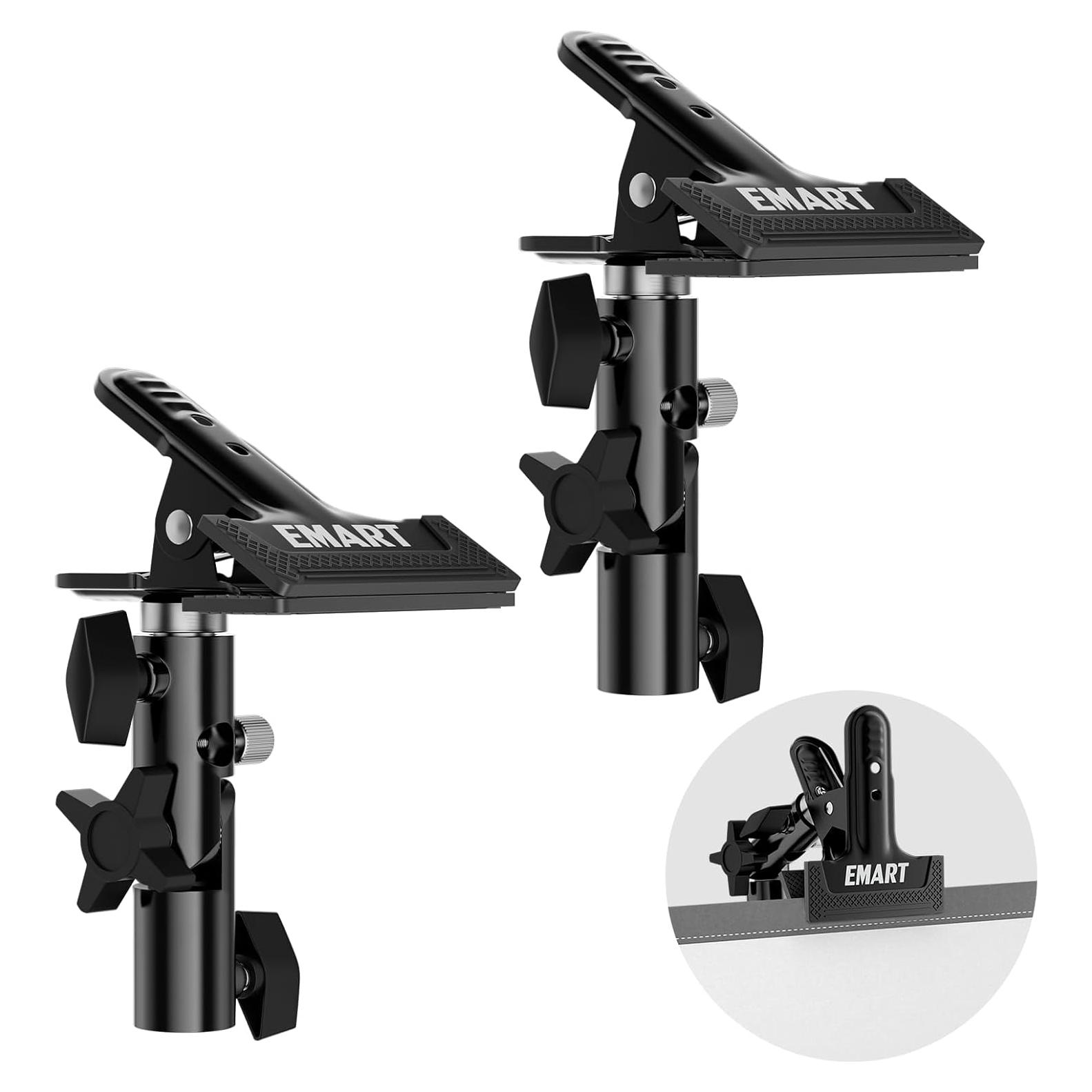 Soporte de Reflector EMART Abrazadera Metalica Paquete de 2