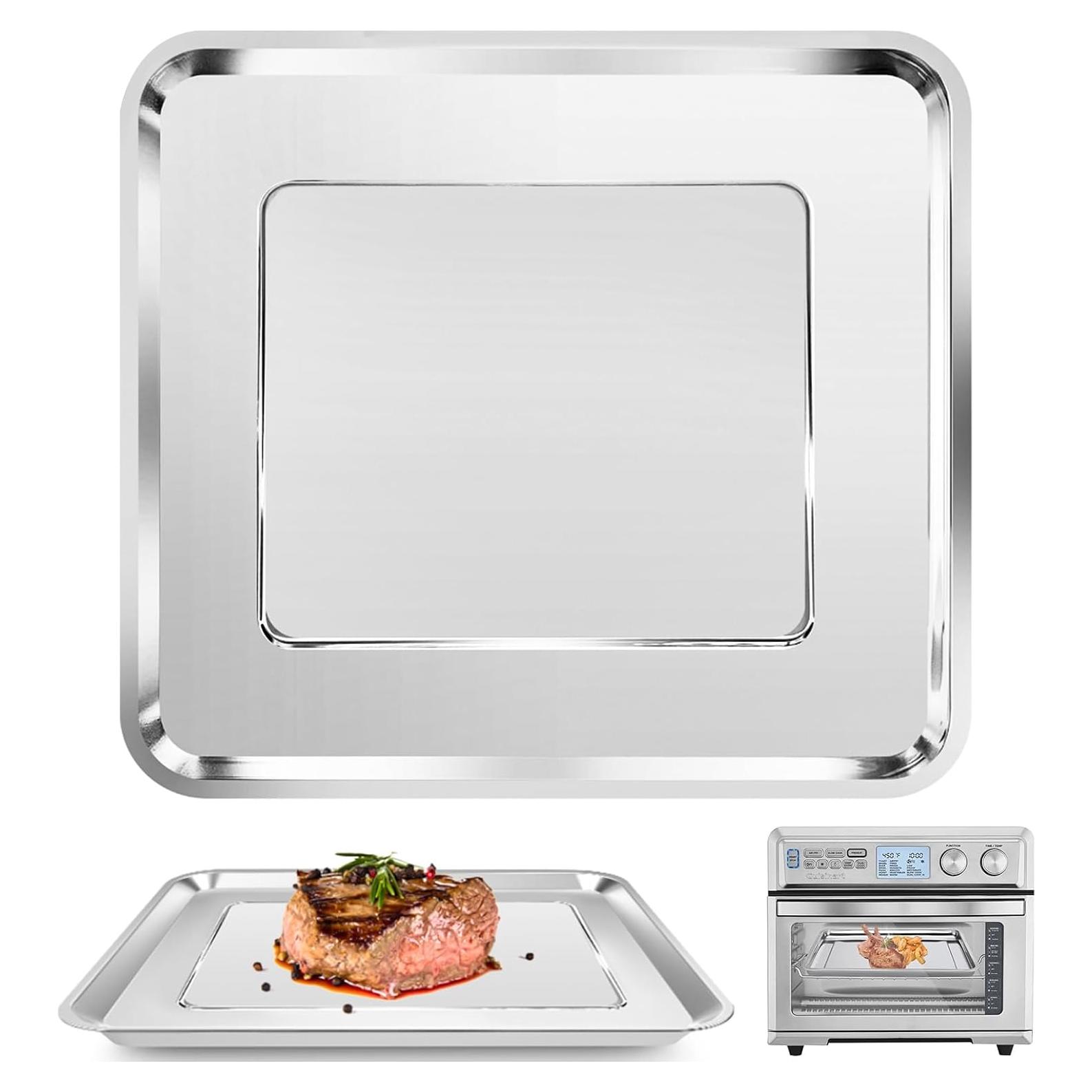 Canasta de Acero Inoxidable para Freidora de Aire Cuisinart TOA 95 - 36.8 x 29.5 cm