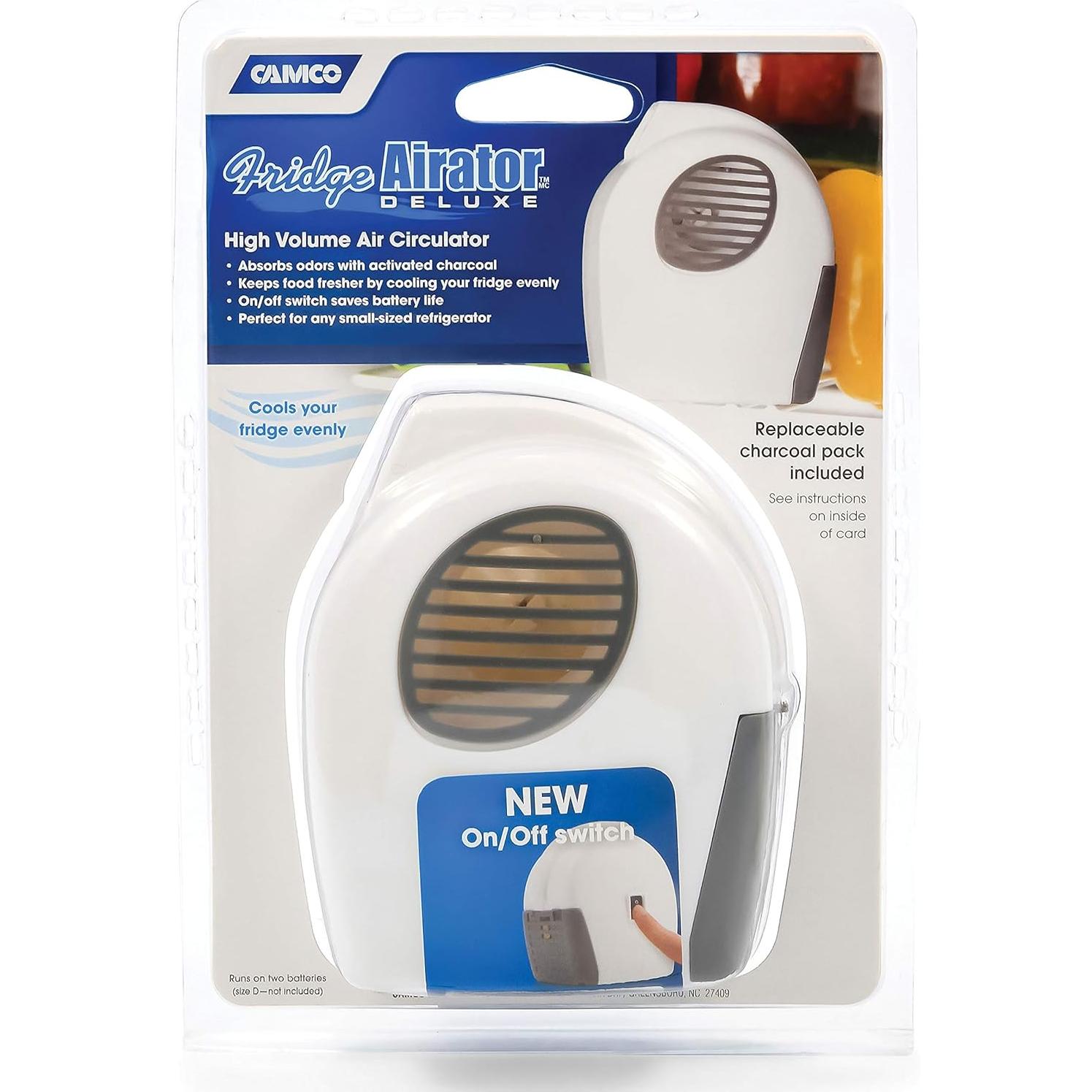 Aireador de Nevera Camco 44124 con Carbón Activado - Blanco