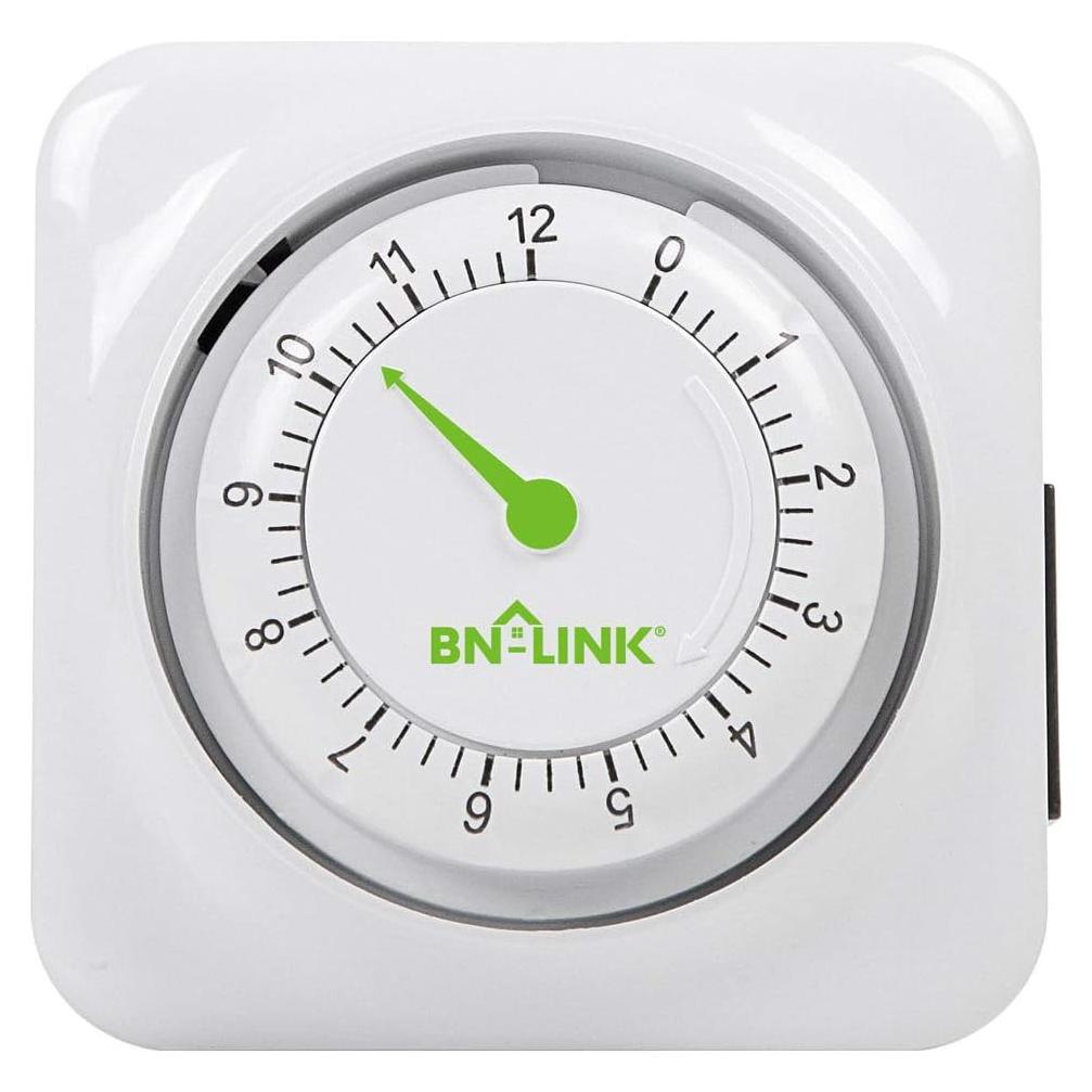 Temporizador Mecánico BN-LINK 12 Horas 1875W Ahorro Energía