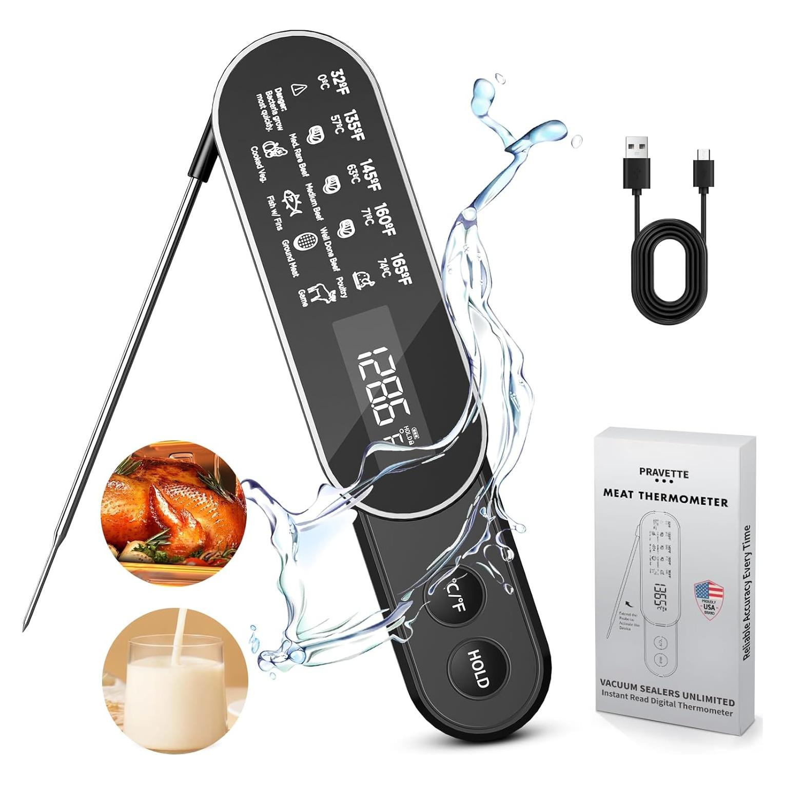 Termómetro de Carne Inalámbrico PRAVETTE 0.5s Precisión NIST