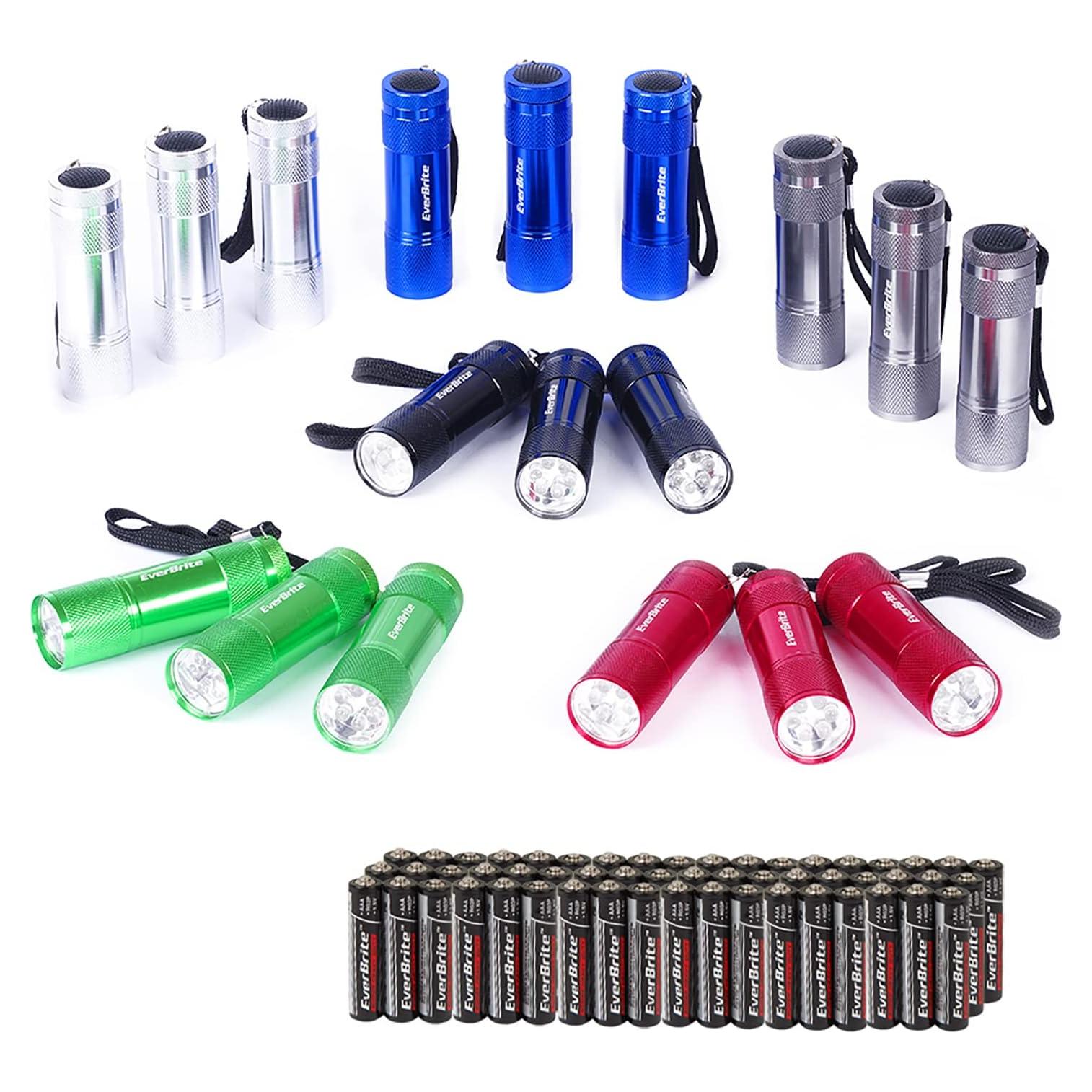 Conjunto de 18 Linternas LED Mini EverBrite con Baterías AAA