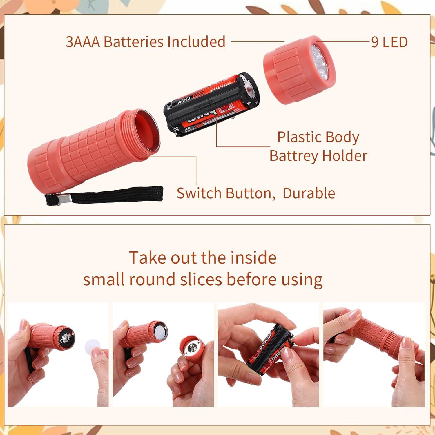 Paquete de 30 Linternas Mini LED Glooglitter con Pilas AAA