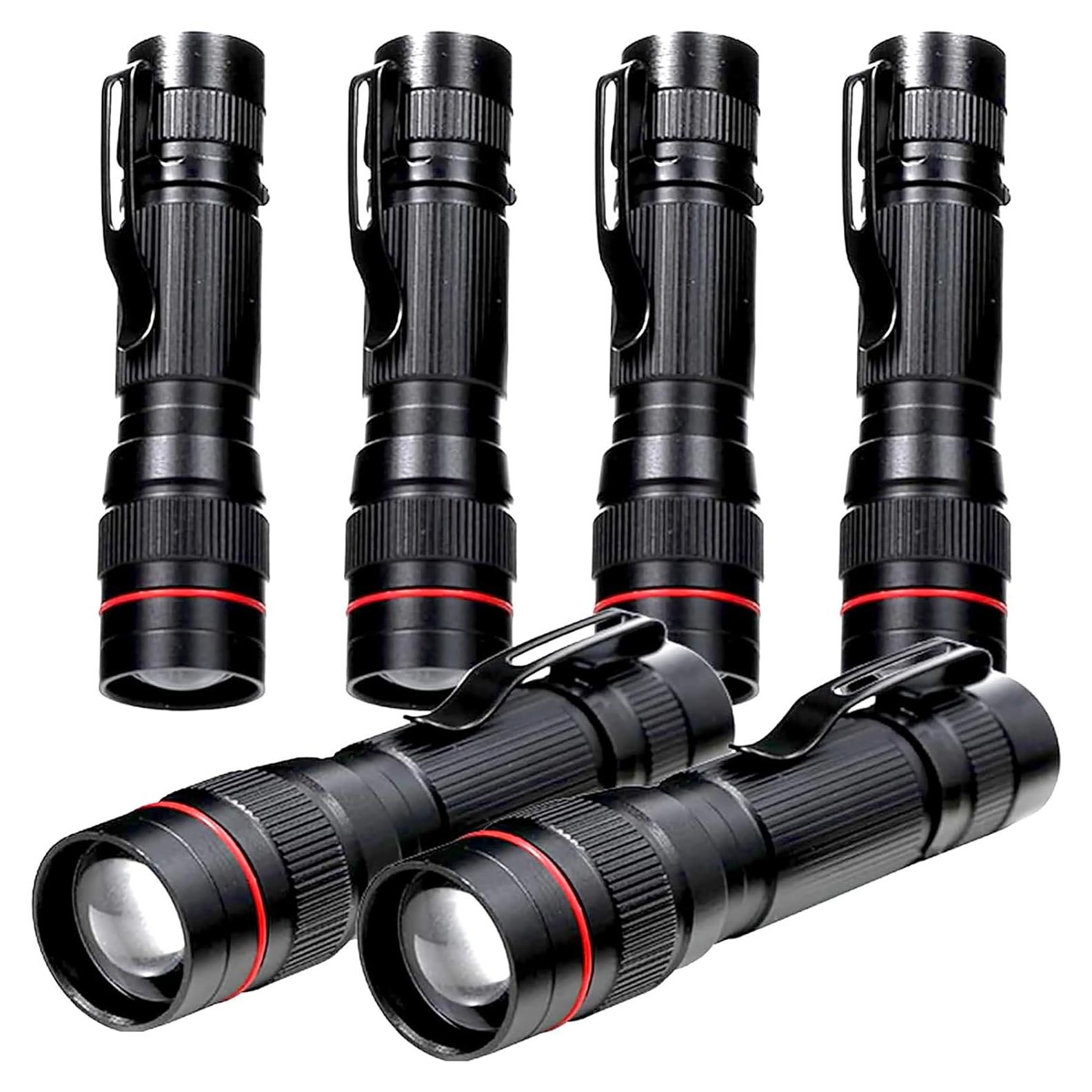 Paquete de 6 Linternas LED Mini Hilngav EDC Portátiles