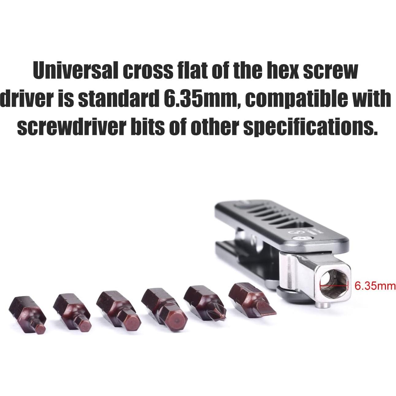 Juego de Herramientas Plegables DW-02 PRO 6 en 1 Allen y Destornillador