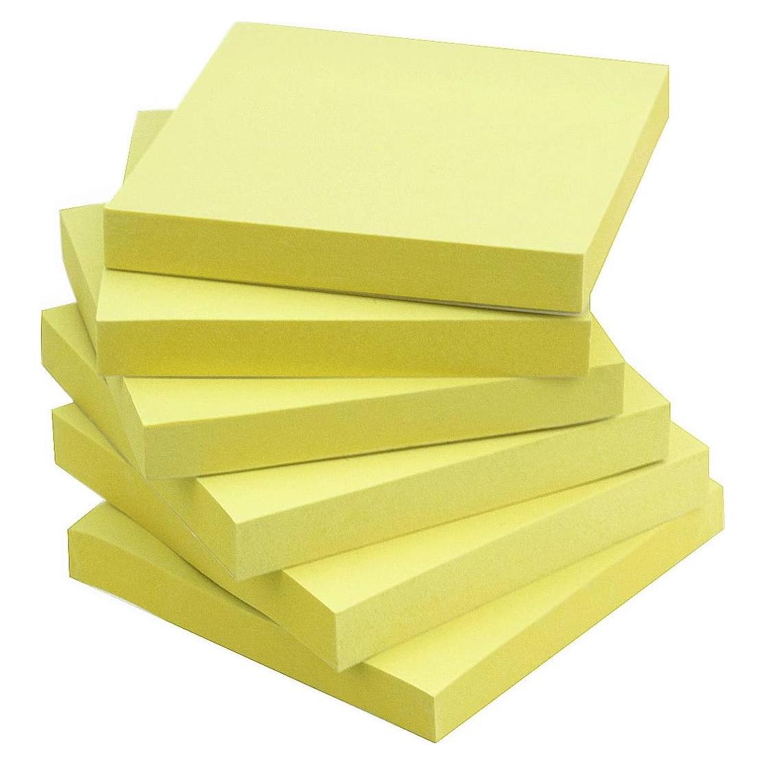 Notas Adhesivas Early Buy 7.62x7.62 cm Amarillo 6 Blocs