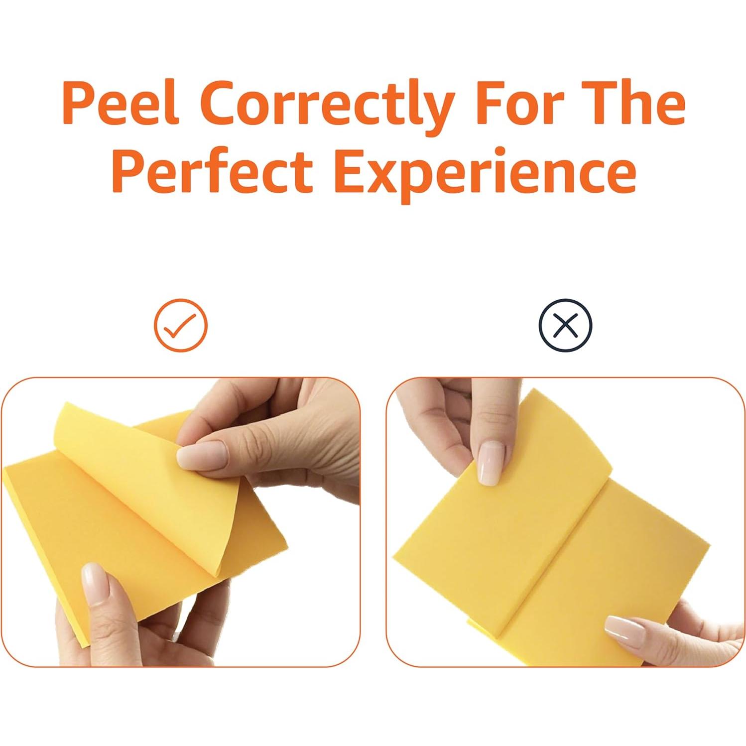 Notas Adhesivas Rectangulares Mini Amazon Basics 3.81x5.08cm 24 Pzs