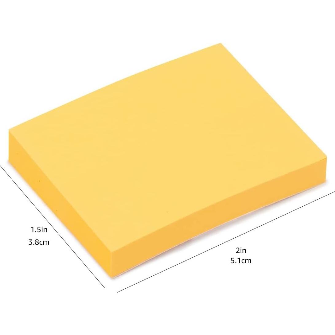 Notas Adhesivas Rectangulares Mini Amazon Basics 3.81x5.08cm 24 Pzs