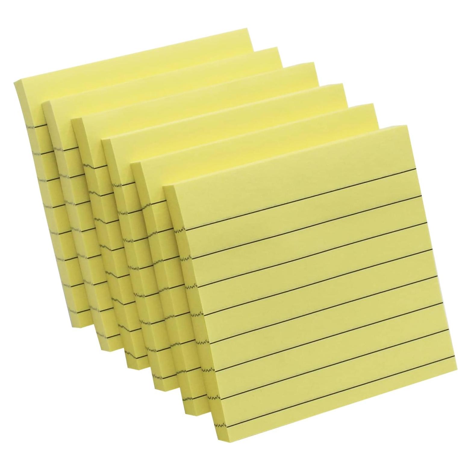 Notas Adhesivas Andoca 7.62x7.62 cm Amarillo Pastel 600 Hojas