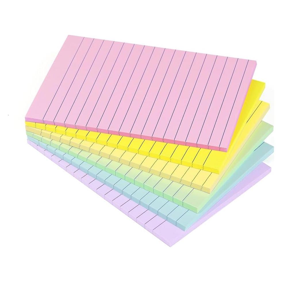 Notas Adhesivas Vanpad 10x15 cm Colores Pastel 6 Pads 45 Hojas