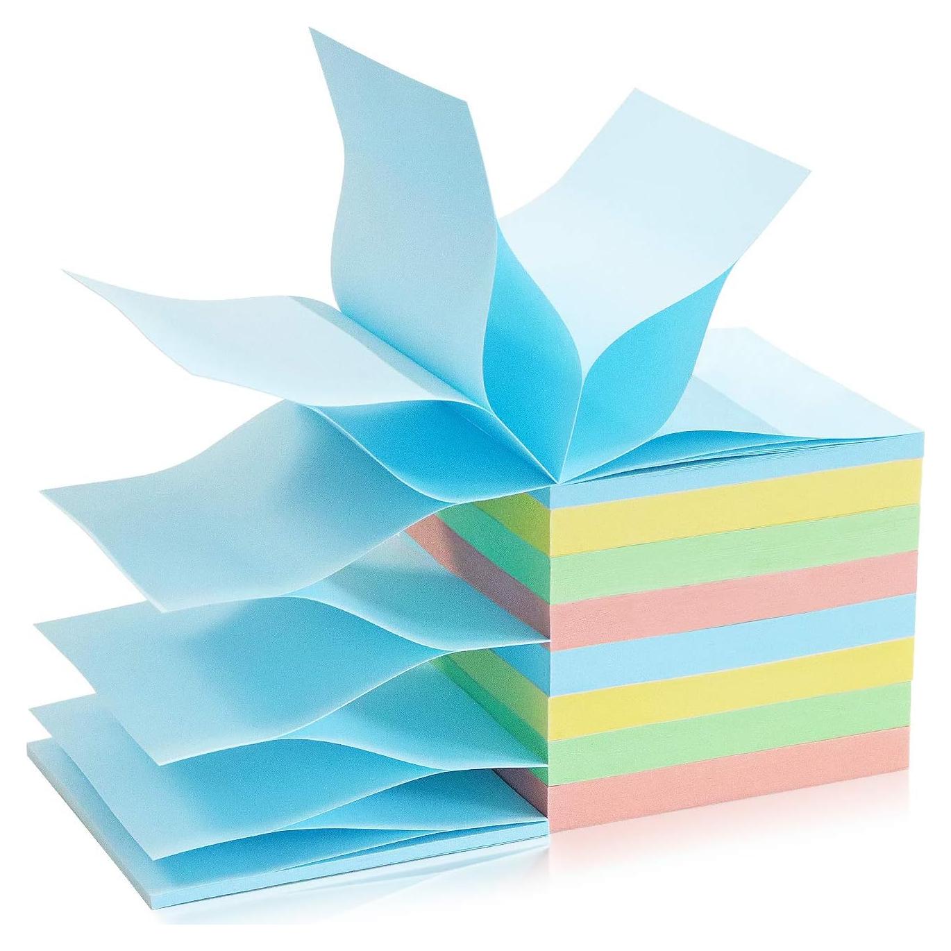 Notas Adhesivas Super Adhesivas Phthdoty 3x3 cm Colores Pastel