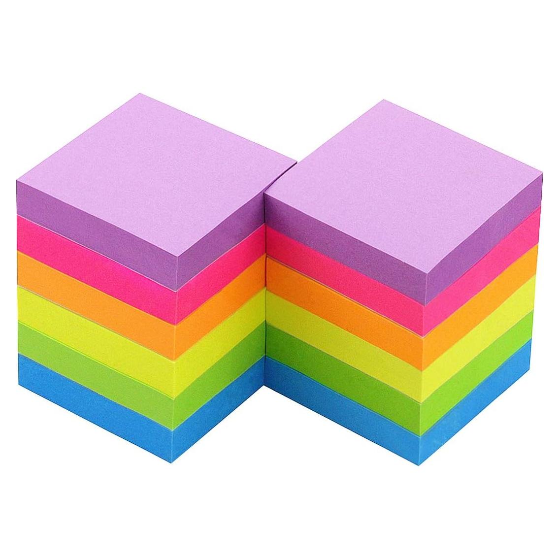 Notas Adhesivas Early Buy 5x5 cm 12 Blocs 100 Hojas 6 Colores