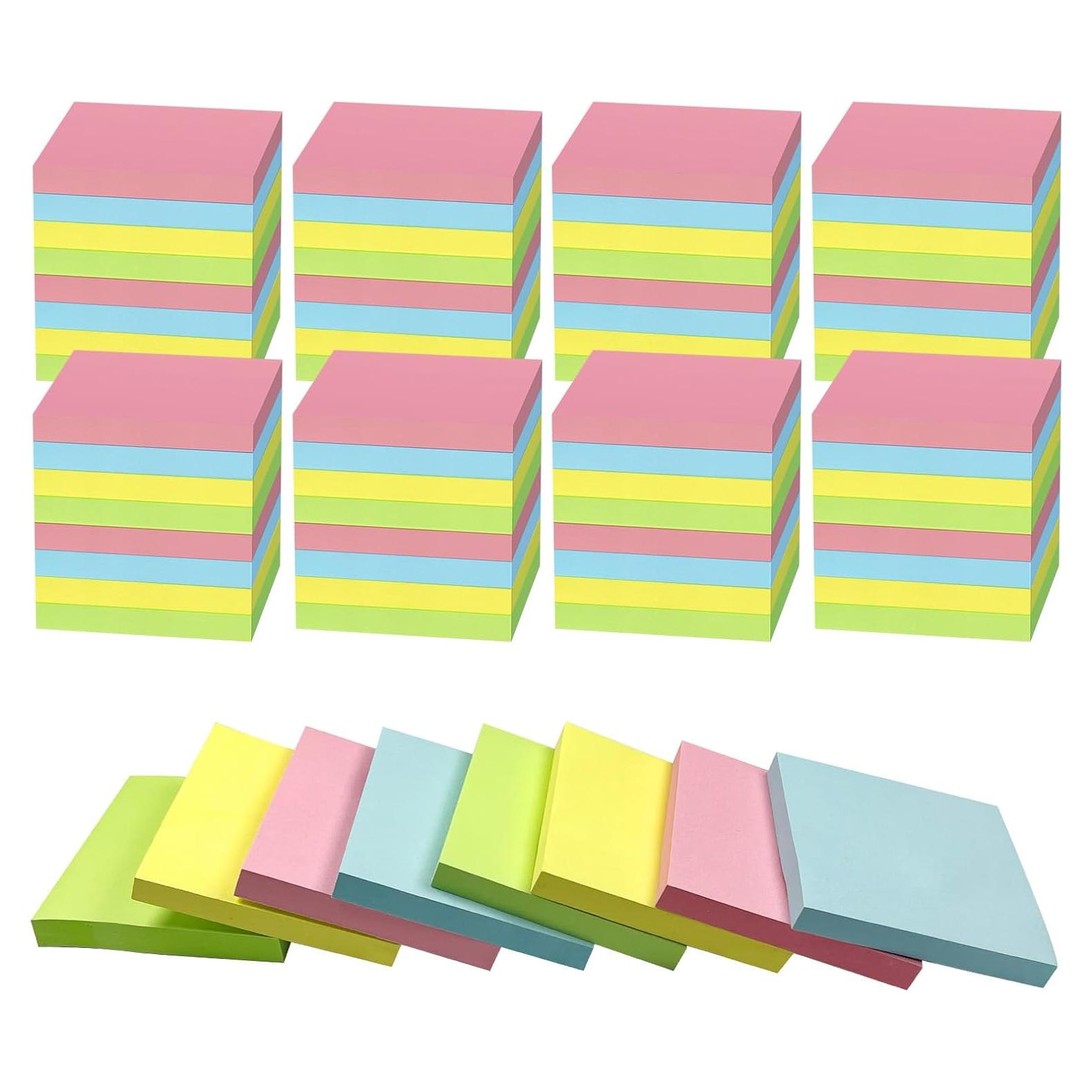 120 Notas Adhesivas Ayearparty 3x3 cm Colores Brillantes