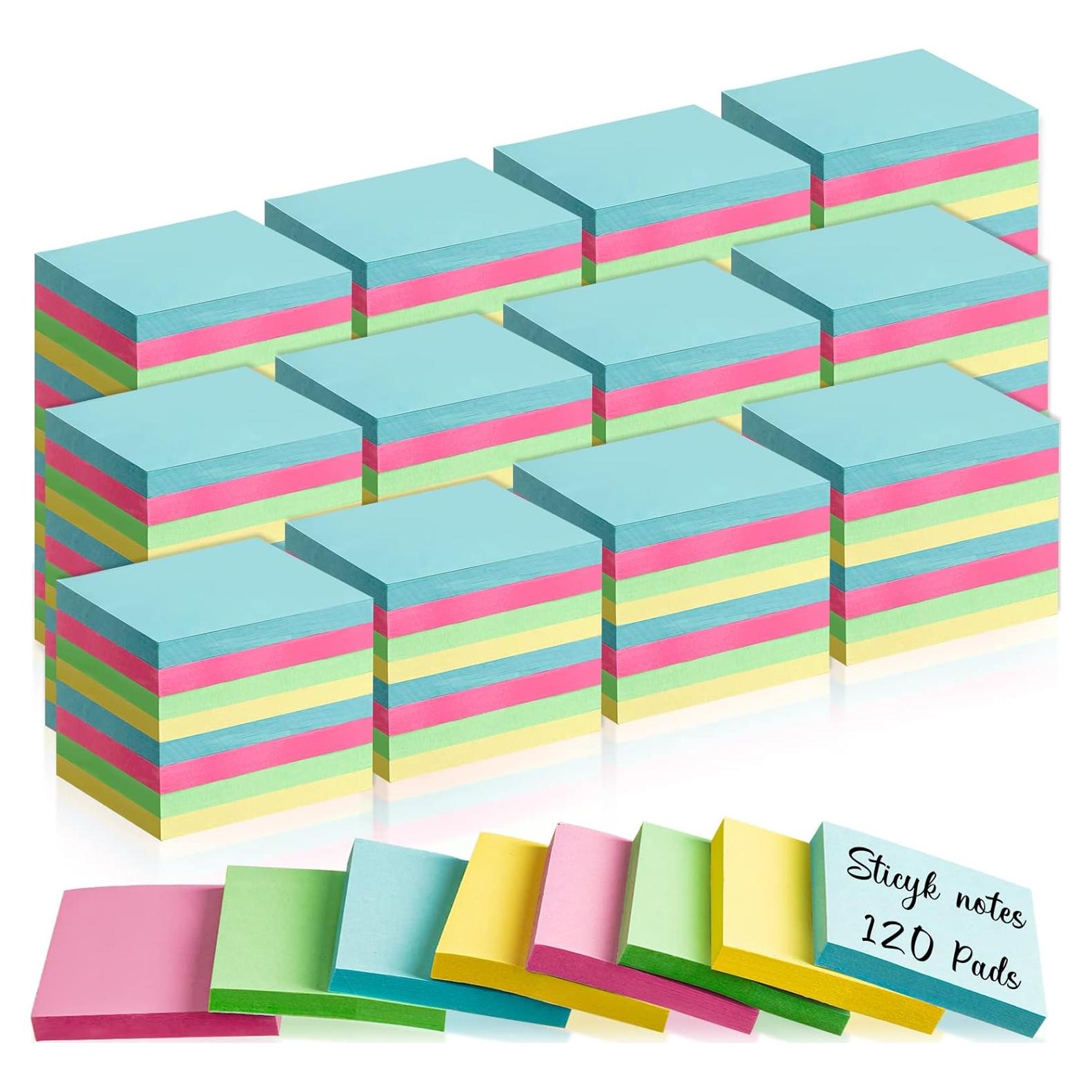 120 Notas Adhesivas Fainne 3.81x5.08cm Colores Brillantes