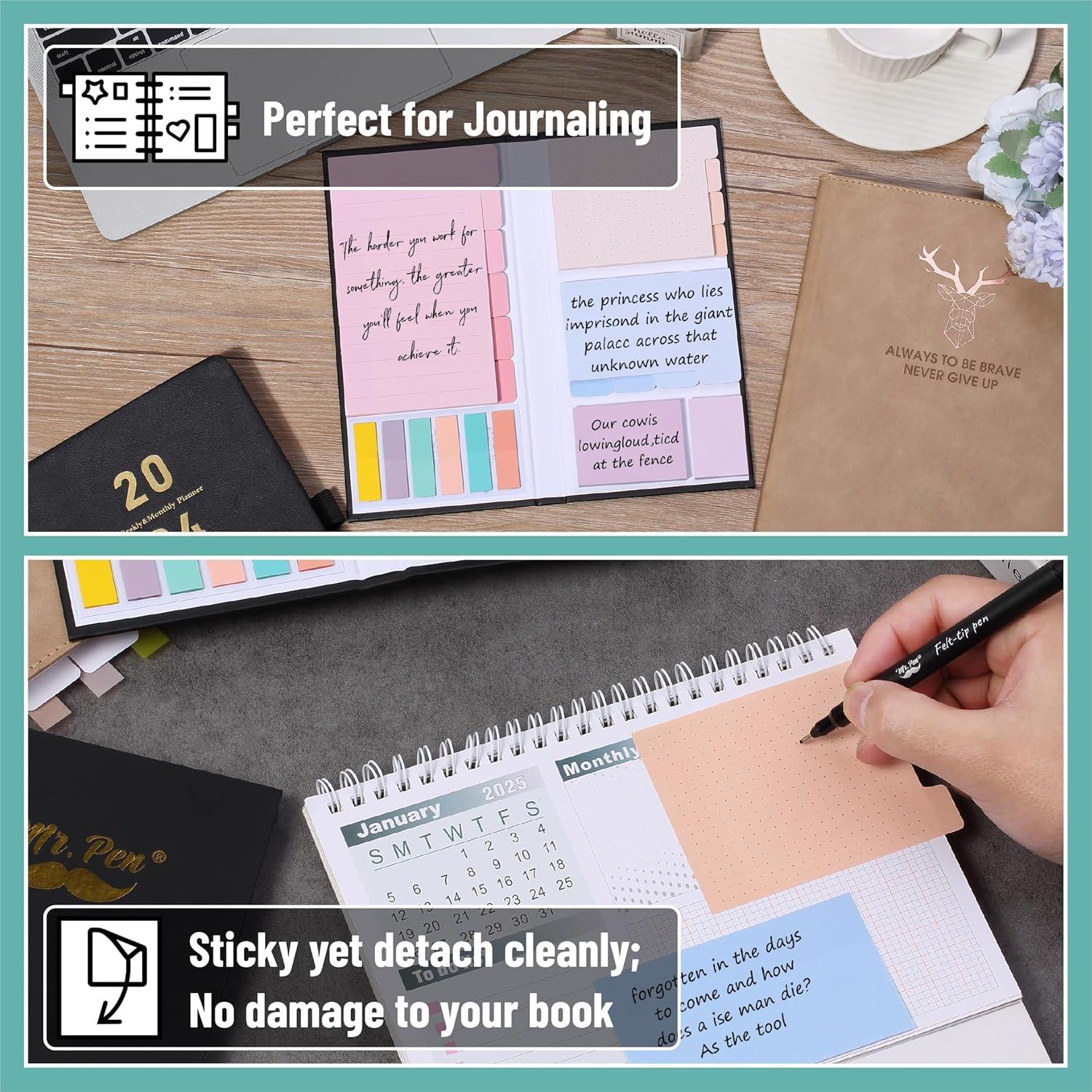 Set de Notas Adhesivas Mr. Pen 410 Piezas Pastel Macaron