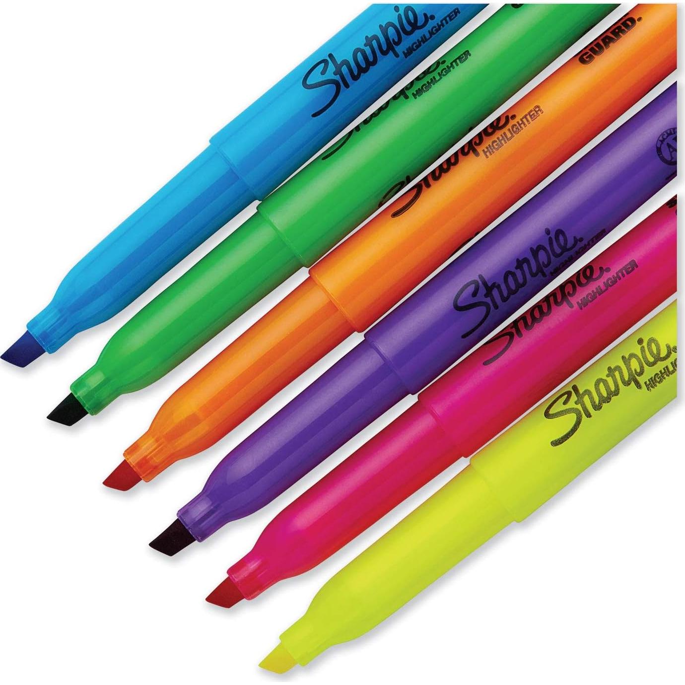 Juego de 24 Resaltadores Sharpie Punta Chisel Colores Asortidos