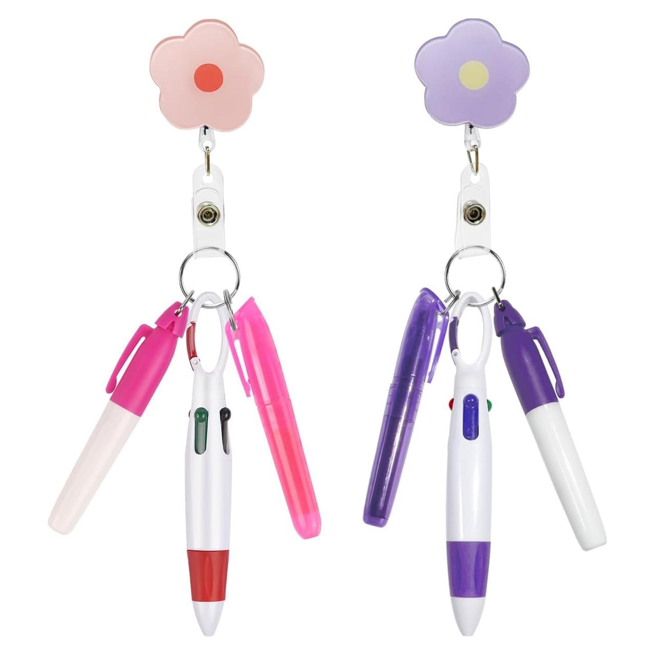 Set de Accesorios para Enfermeras Uaimvie - 2 Paquetes Rosa y Púrpura