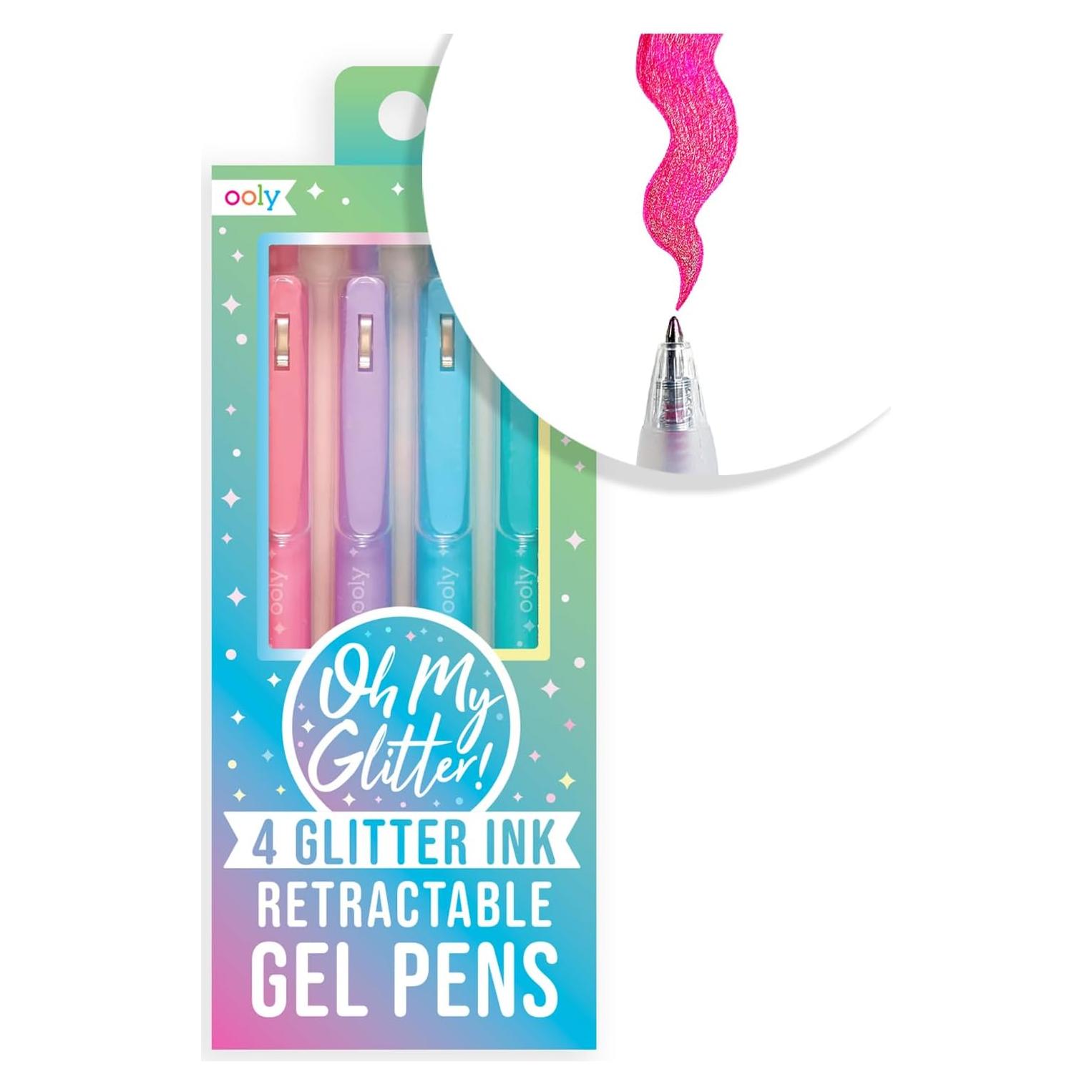 Set de 4 Bolígrafos de Gel Brillantes Ooly - Multicolor, 0.9mm