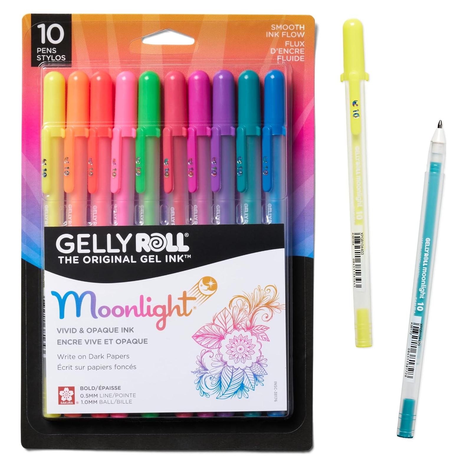 Bolígrafos de Gel SAKURA Gelly Roll Moonlight - 10 Unidades