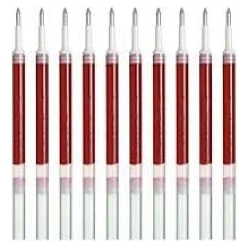 Recargas de Tinta Pentel EnerGel 0.7mm Roja - Set de 10