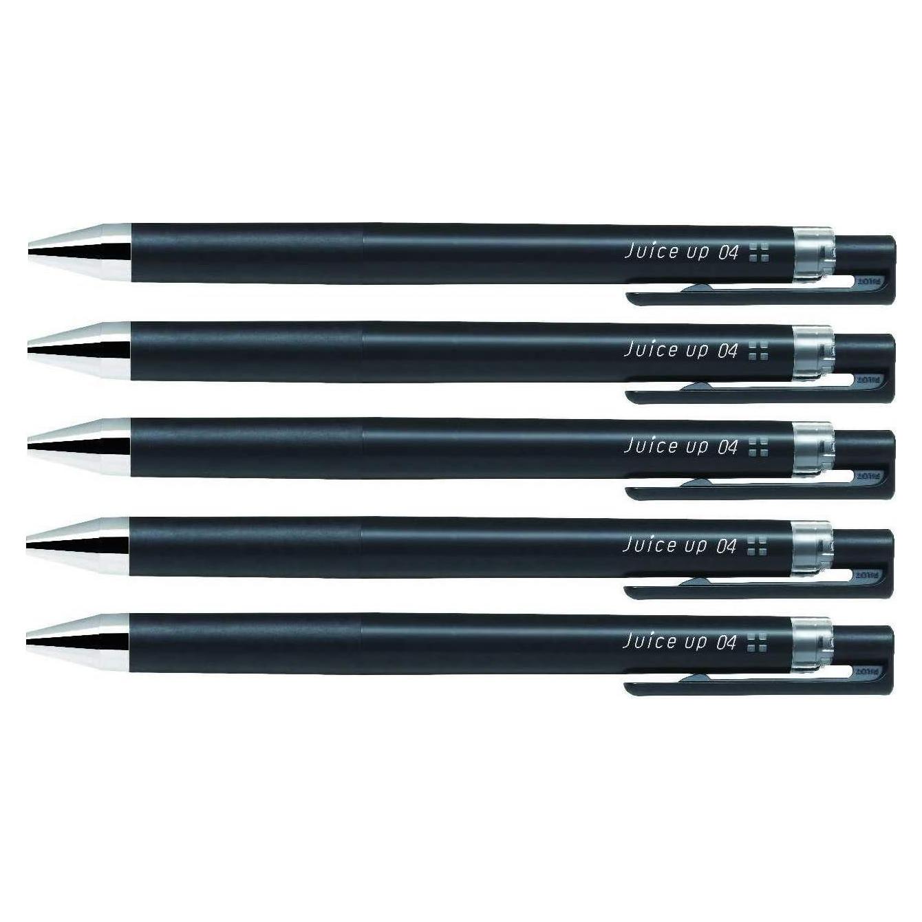 Bolígrafo de Gel Retráctil Pilot Juice Up 0.4mm Tinta Negra - Paquete de 5