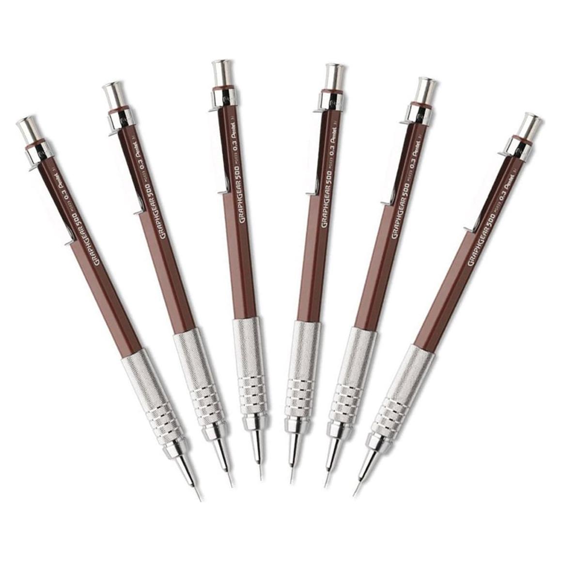 Lápiz de Dibujo Mecánico Pentel GraphGear 500 0.3mm Extra Fina