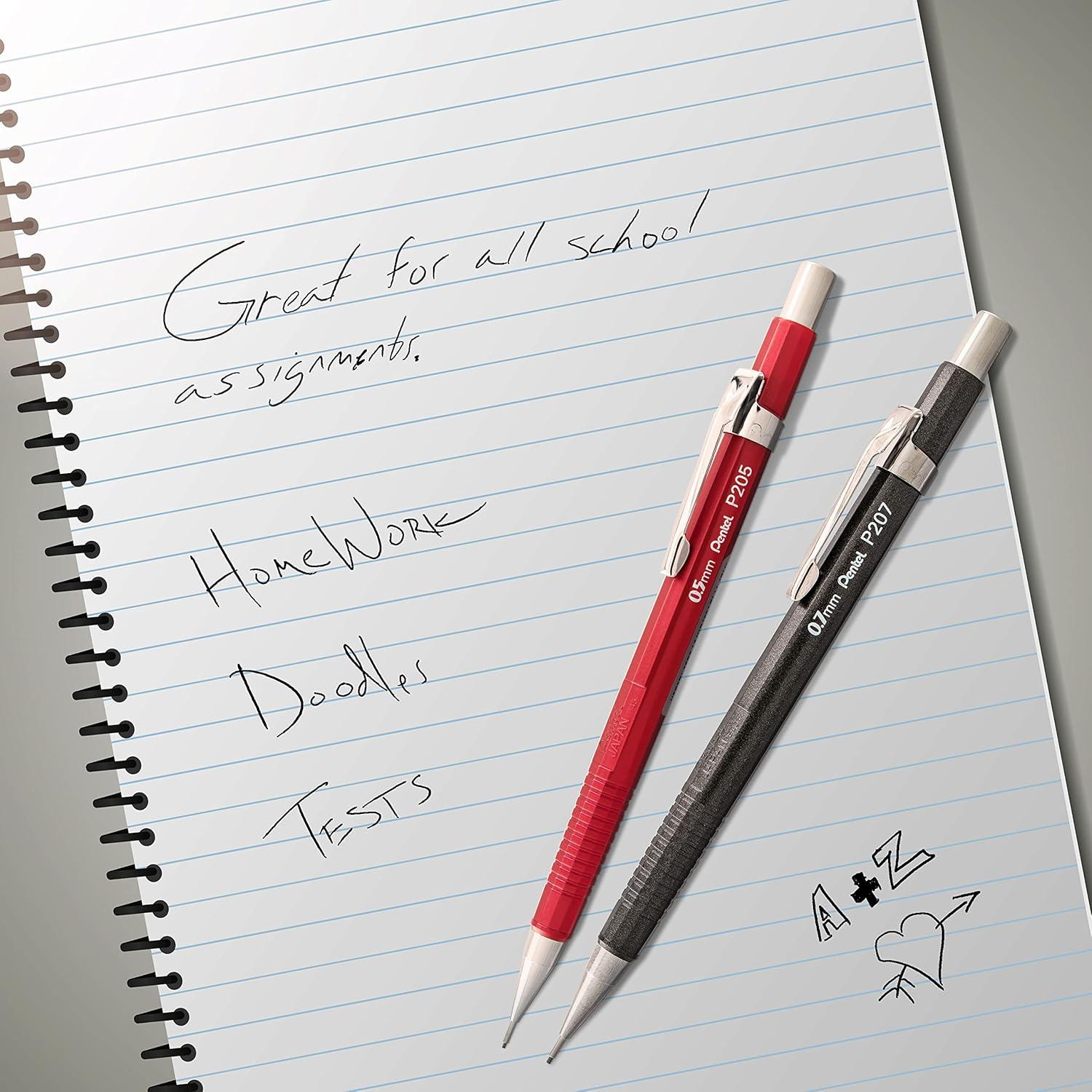 Lápiz Mecánico Pentel Sharp 3 Paquetes 0.5mm, 0.7mm, 0.9mm