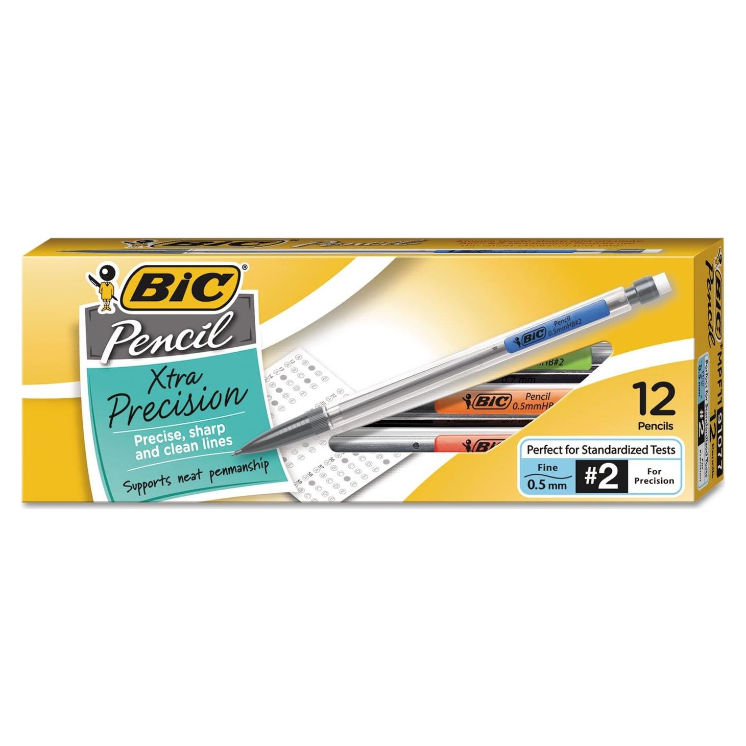 Lápices Mecánicos BIC Xtra-Precision 0.5 mm - Paquete de 12