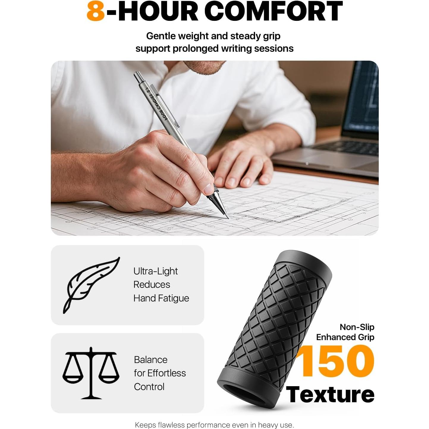 Juego de Lápices Mecánicos Metálicos Four Candies 0.7mm 3PCS