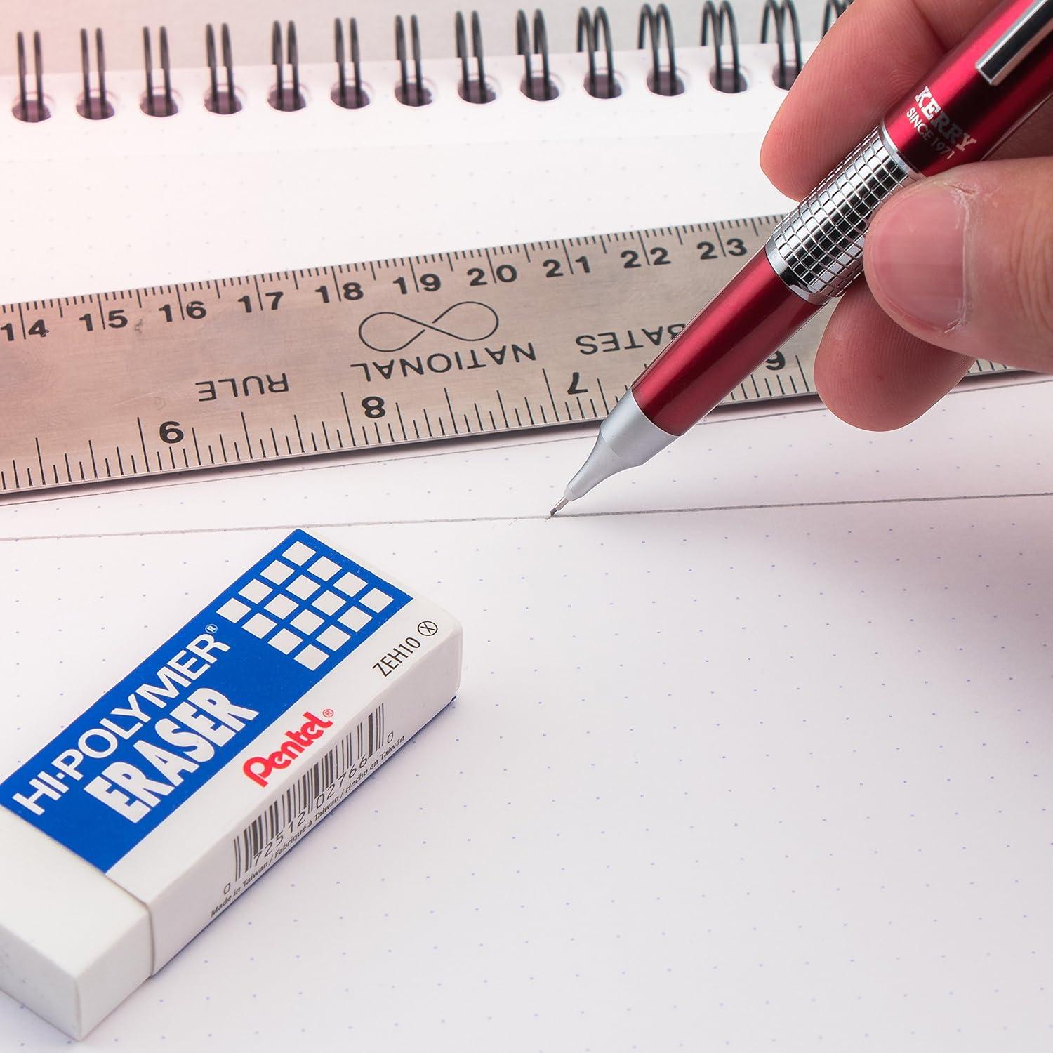 Lápiz Mecánico Pentel Sharp Kerry 0.5mm Rojo con Tapa