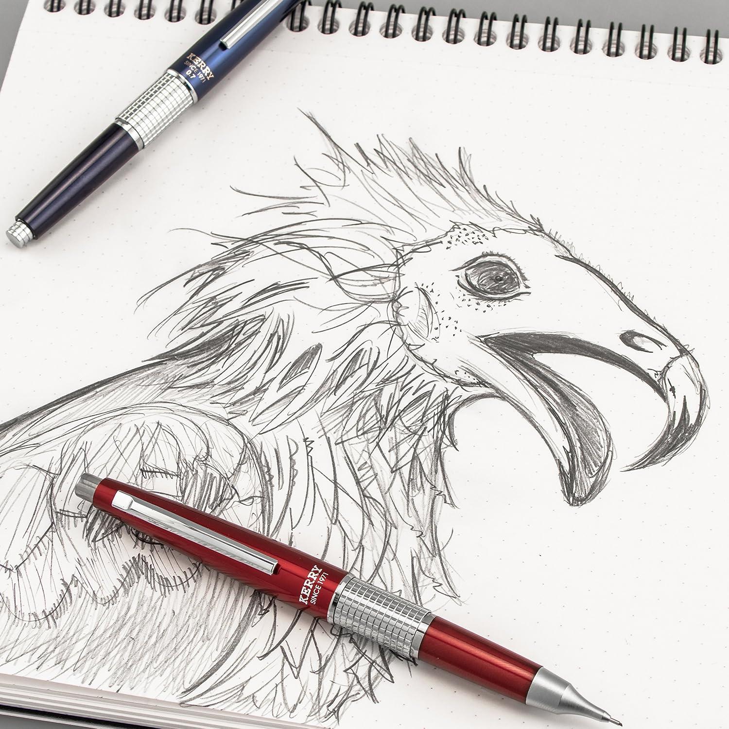 Lápiz Mecánico Pentel Sharp Kerry 0.5mm Rojo con Tapa