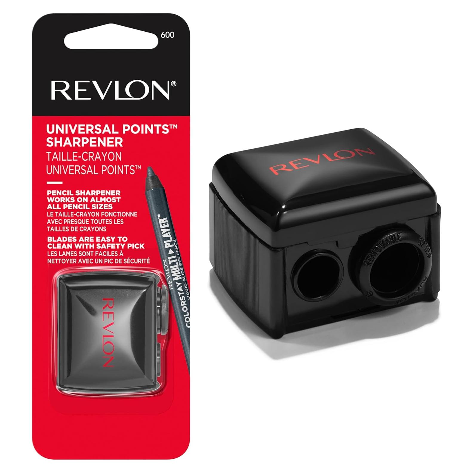 Sacapuntas Universal Revlon para Lápices de Maquillaje - Negro