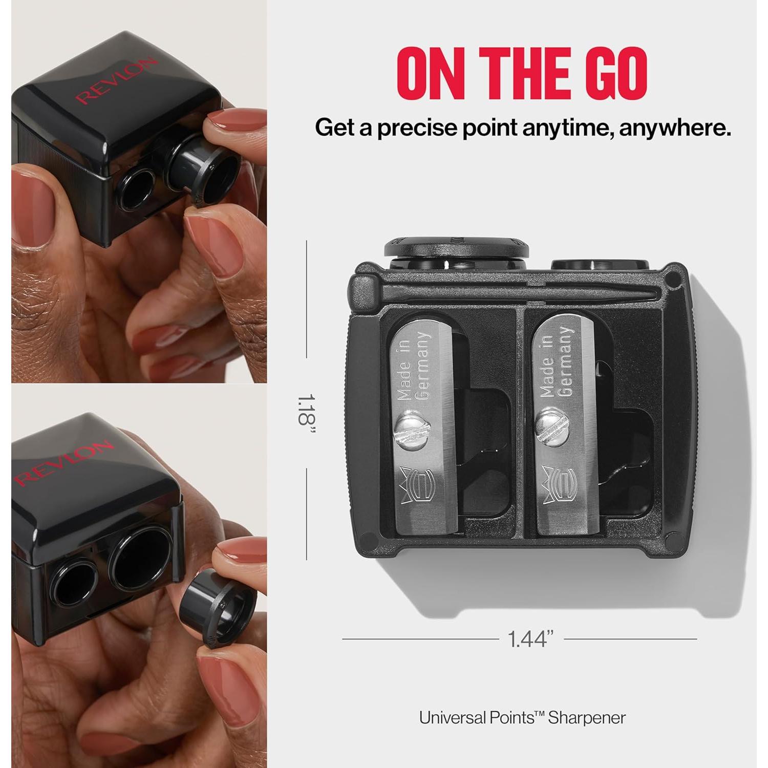 Sacapuntas Universal Revlon para Lápices de Maquillaje - Negro