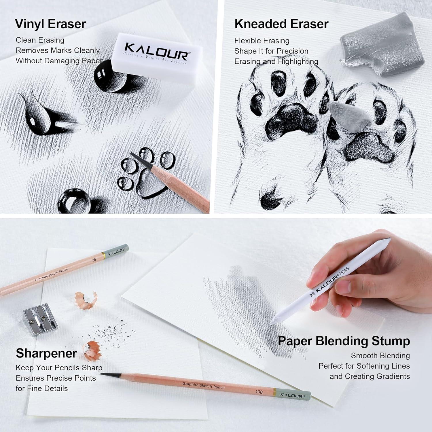 Set de Lápices de Dibujo Profesional KALOUR 18 Piezas